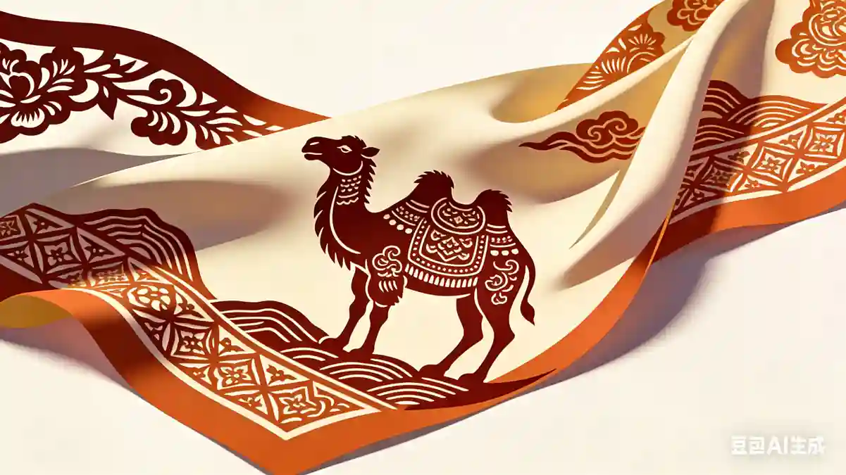 丝路文化剪纸丝巾