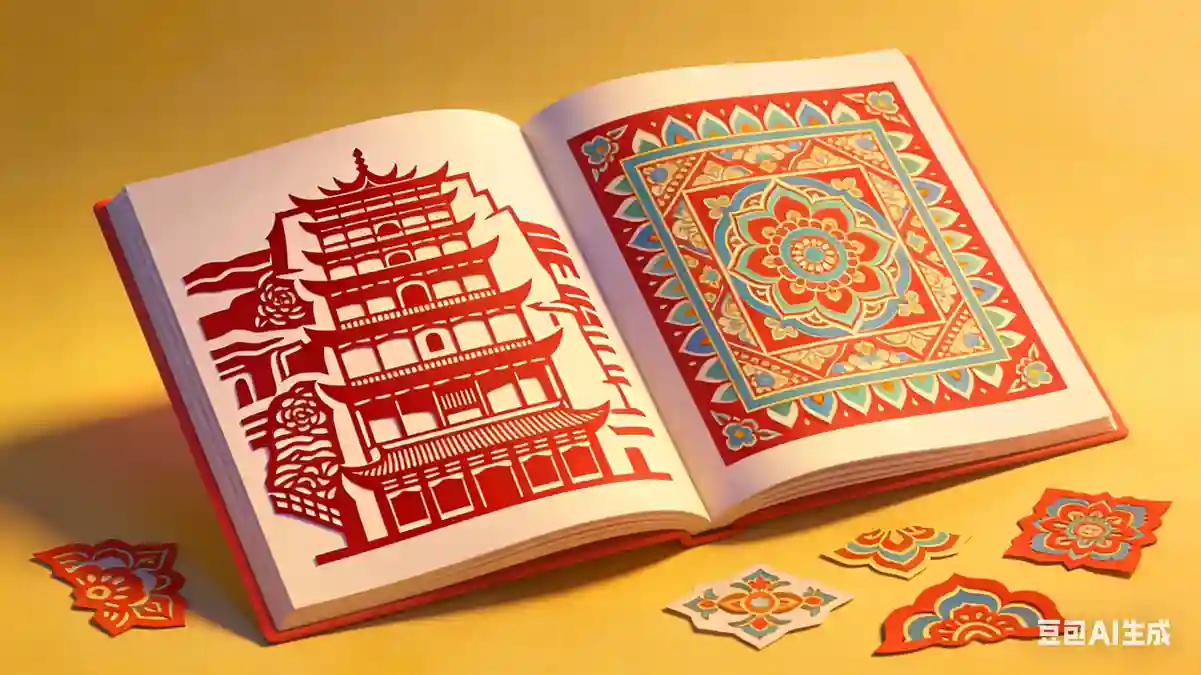 莫高窟剪纸艺术册